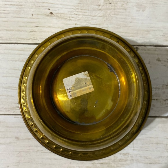 Vintage Brass Footed Bowl - Picture 5 of 5